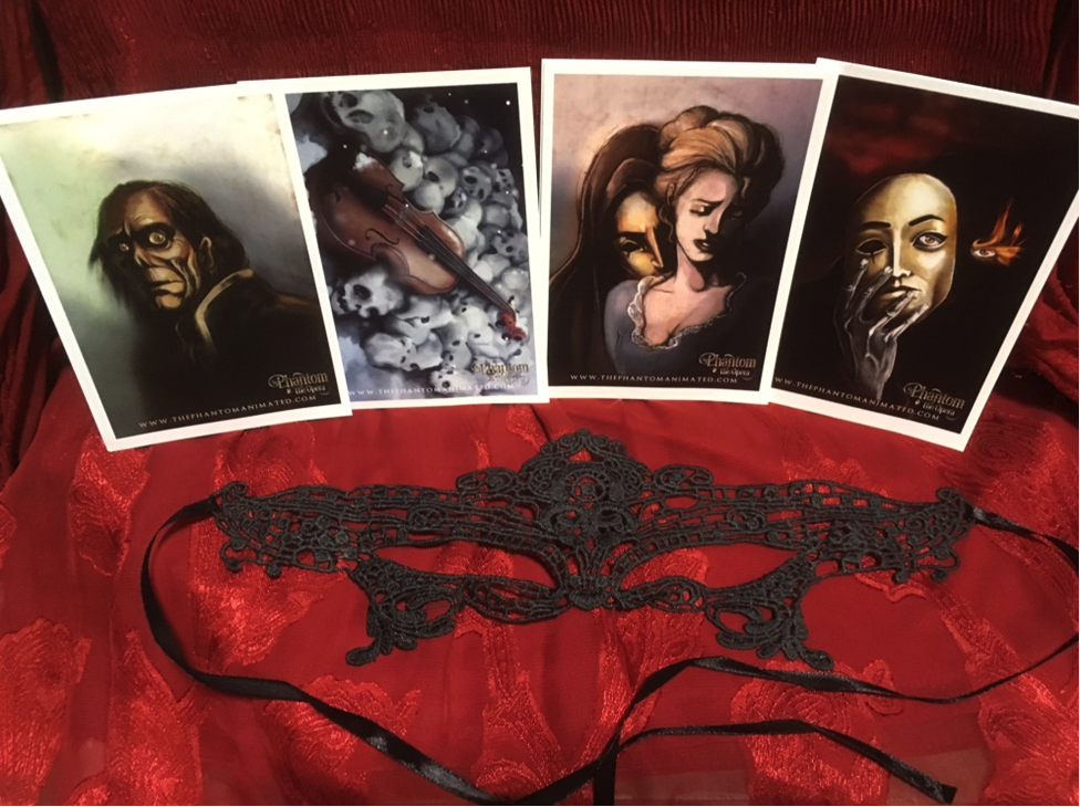 Phantom Trading Cards + Lace Venetian mask